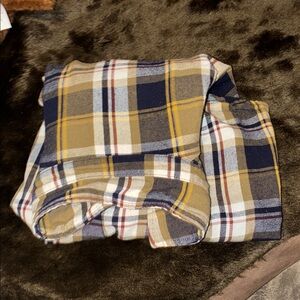 American Eagle Outfitters Plaid Blazer - Blue, Yellow, Tan